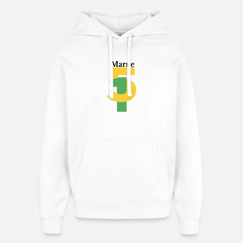 Marne - Sweat à capuche unisexe Stanley/Stella Oversized - blanc