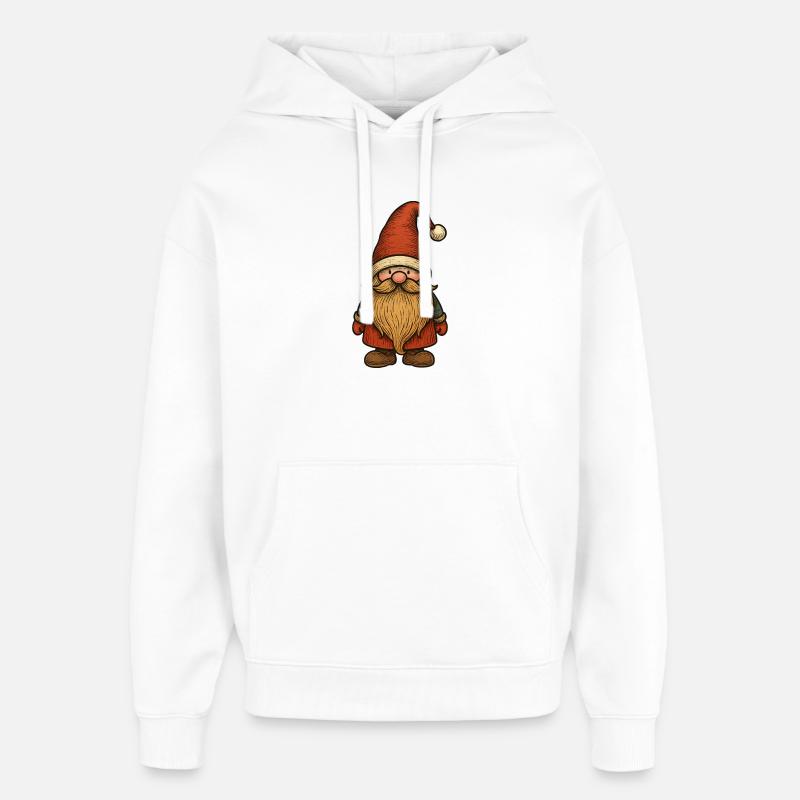 Lutin de Noël - Joyeux Noël  - Sweat à capuche unisexe Stanley/Stella Oversized - blanc