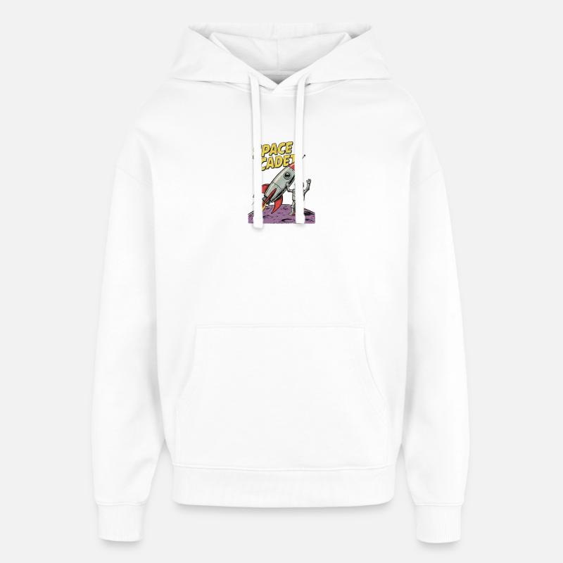 Aventure de robots cadets de l’espace - Sweat à capuche unisexe Stanley/Stella Oversized - blanc