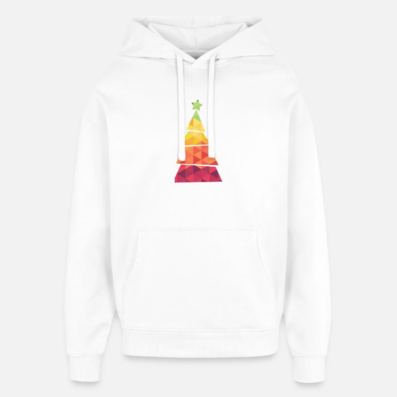 Sapin de Noël - Weihnachtsbaum - Weihnachten - Sweat à capuche unisexe Stanley/Stella Oversized - blanc