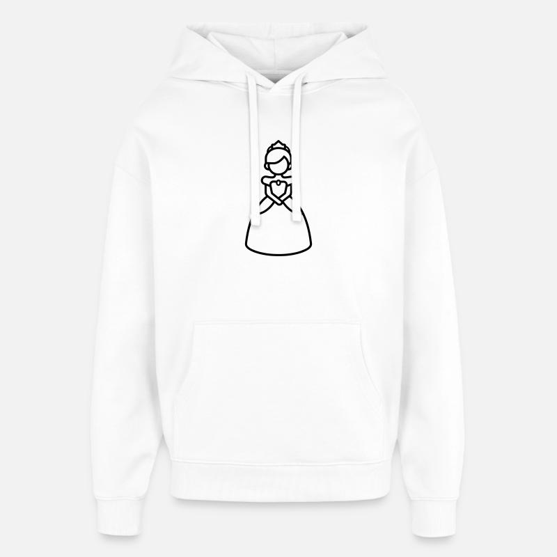 princesse - Sweat à capuche unisexe Stanley/Stella Oversized - blanc