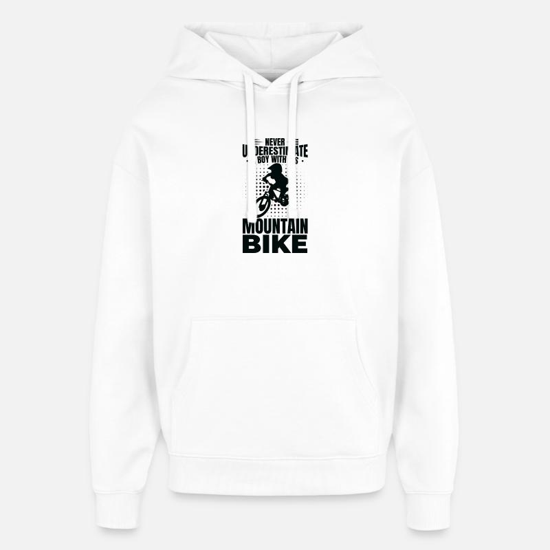 Garçon VTT - Sweat à capuche unisexe Stanley/Stella Oversized - blanc