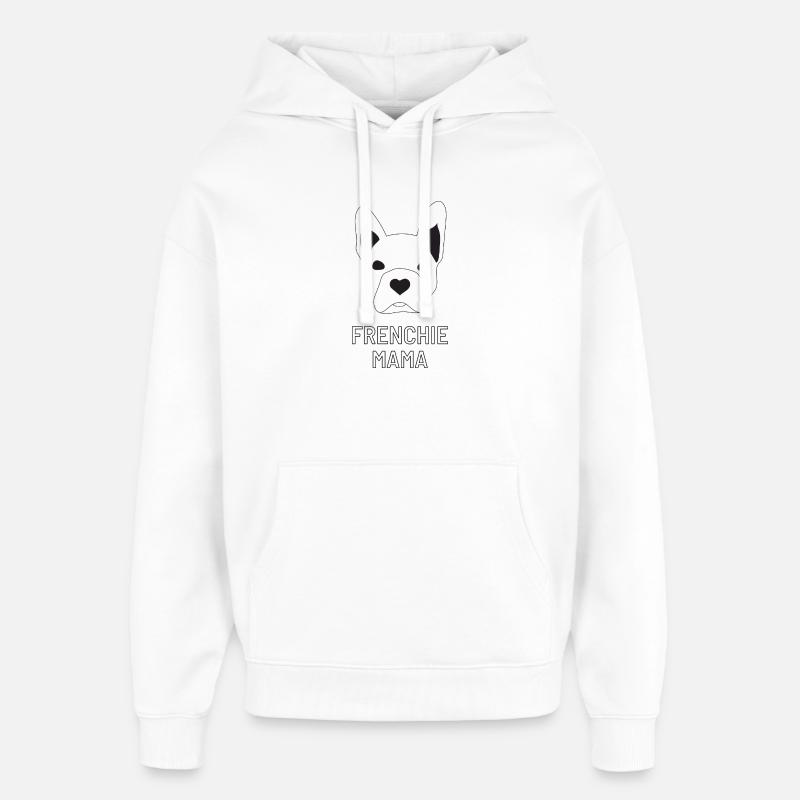 frenchie mama - Oversized Unisex Hoodie von Stanley/Stella - Weiß