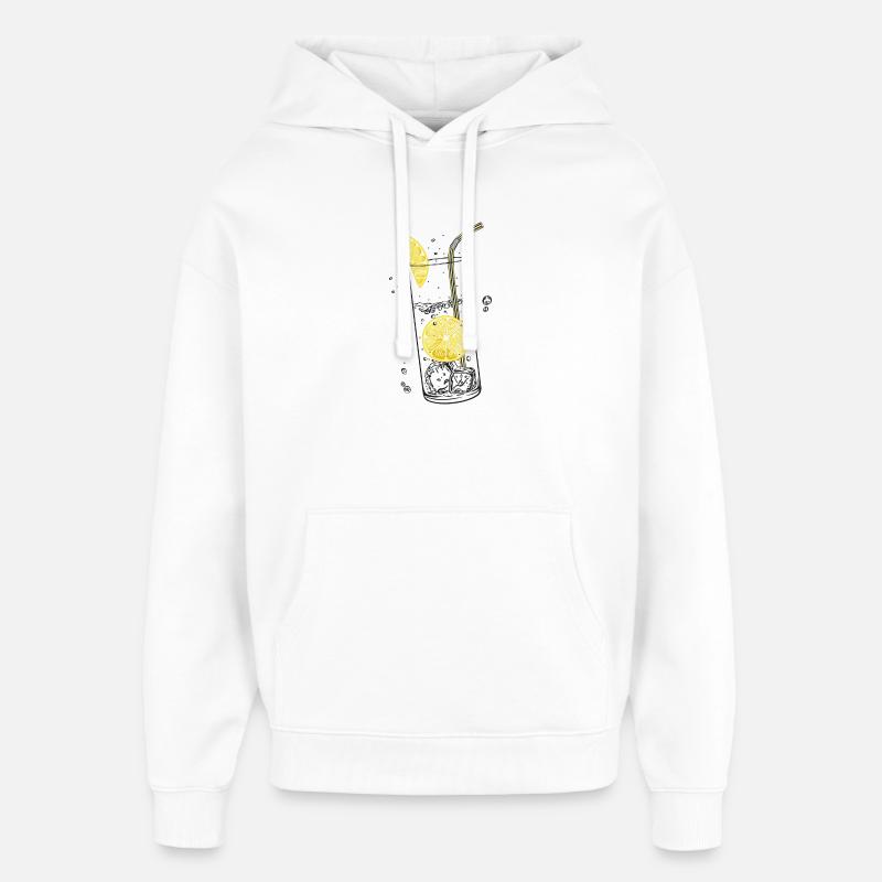 Zitronen Limonade Sommer Limo - Sweat à capuche unisexe Stanley/Stella Oversized - blanc