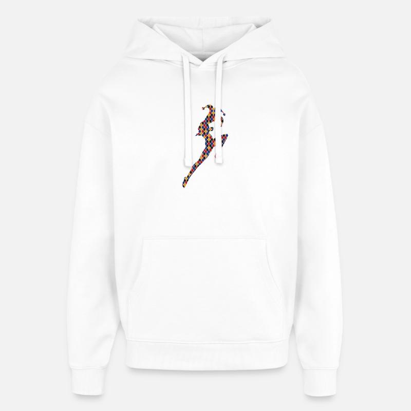 Arlequin - Sweat à capuche unisexe Stanley/Stella Oversized - blanc