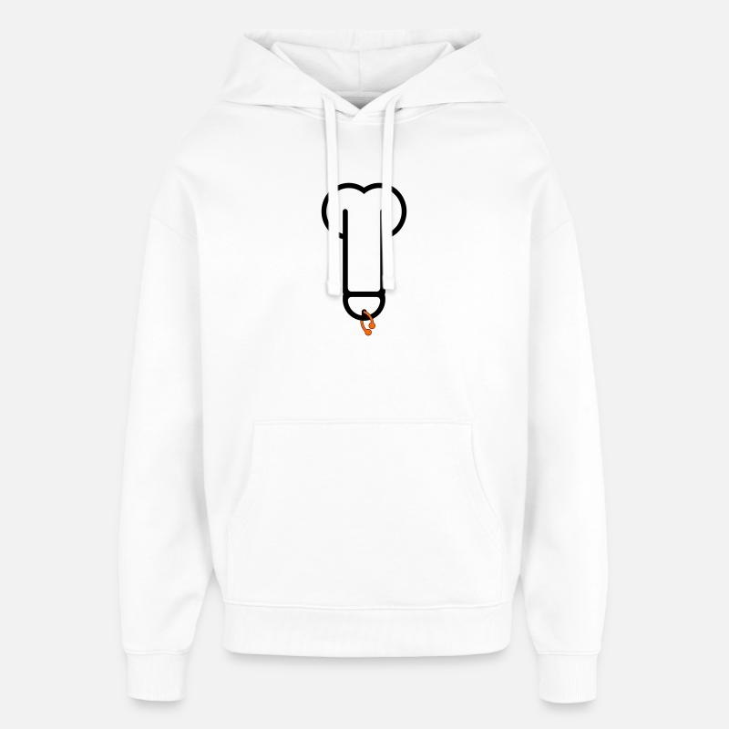 pierceddick2 - Sweat à capuche unisexe Stanley/Stella Oversized - blanc