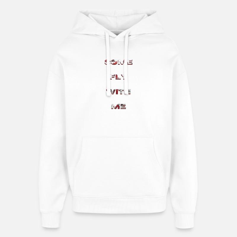 Come Fly With Me - Sweat à capuche unisexe Stanley/Stella Oversized - blanc