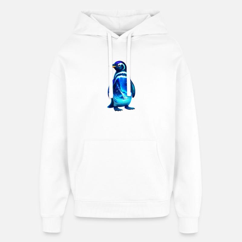Pingouin - Sweat à capuche unisexe Stanley/Stella Oversized - blanc