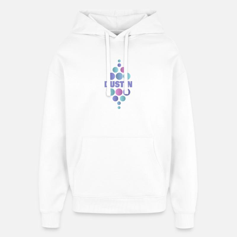 Dustin comme prénom - Sweat à capuche unisexe Stanley/Stella Oversized - blanc