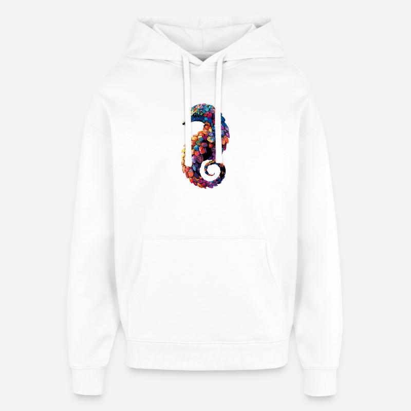 Pangolin Pangolin Pomme de pin Pangolins - Sweat à capuche unisexe Stanley/Stella Oversized - blanc