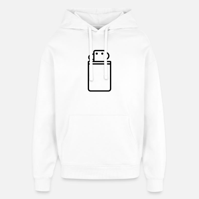 briquet - Sweat à capuche unisexe Stanley/Stella Oversized - blanc