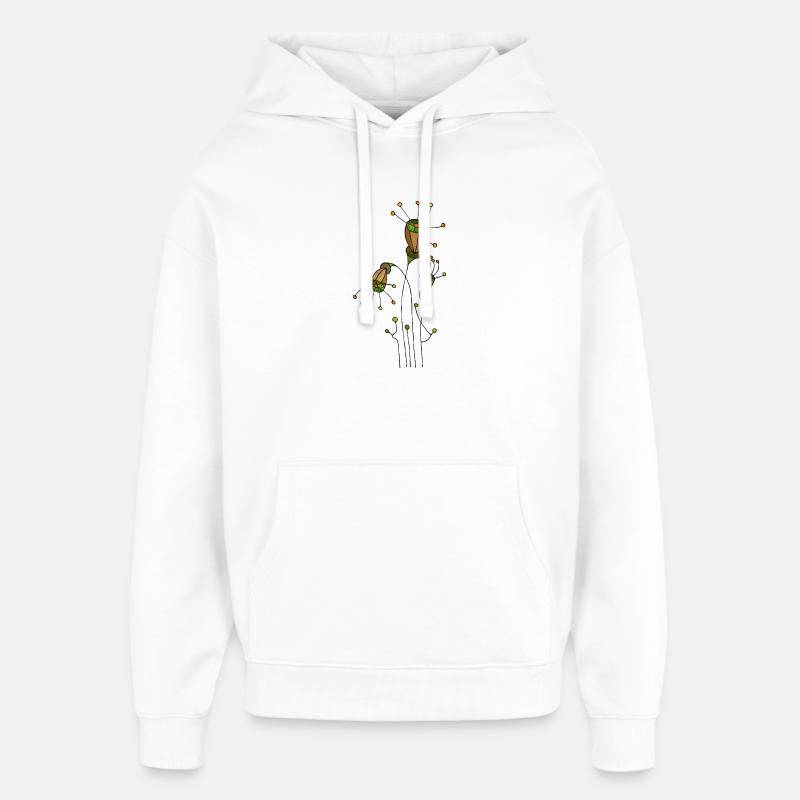 Fleur - Sweat à capuche unisexe Stanley/Stella Oversized - blanc