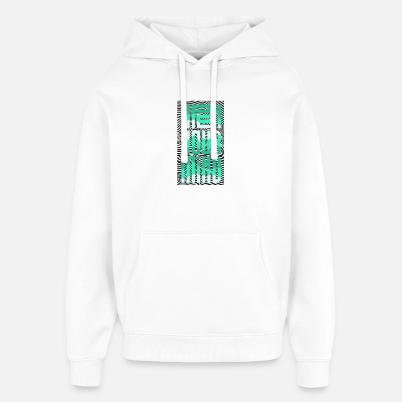 Open Your Mind - Oversized Unisex Hoodie by Stanley/Stella - white