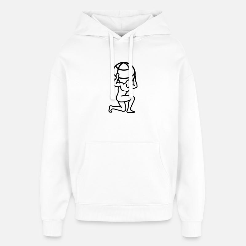 Kugel - Oversized Unisex Hoodie von Stanley/Stella - Weiß