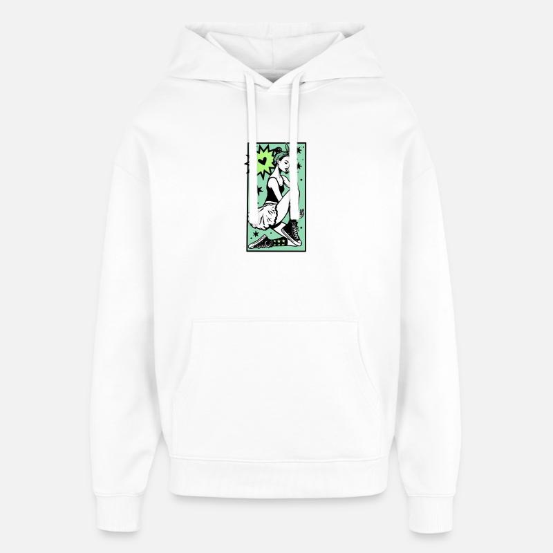 Danseuse #1 - Sweat à capuche unisexe Stanley/Stella Oversized - blanc