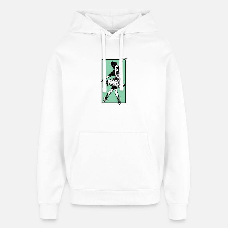 Danseuse #2 - Sweat à capuche unisexe Stanley/Stella Oversized - blanc