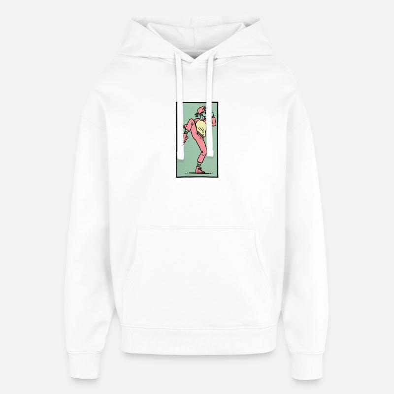 Danseuse #12 - Sweat à capuche unisexe Stanley/Stella Oversized - blanc