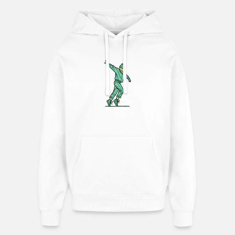 Danseuse #14 - Sweat à capuche unisexe Stanley/Stella Oversized - blanc