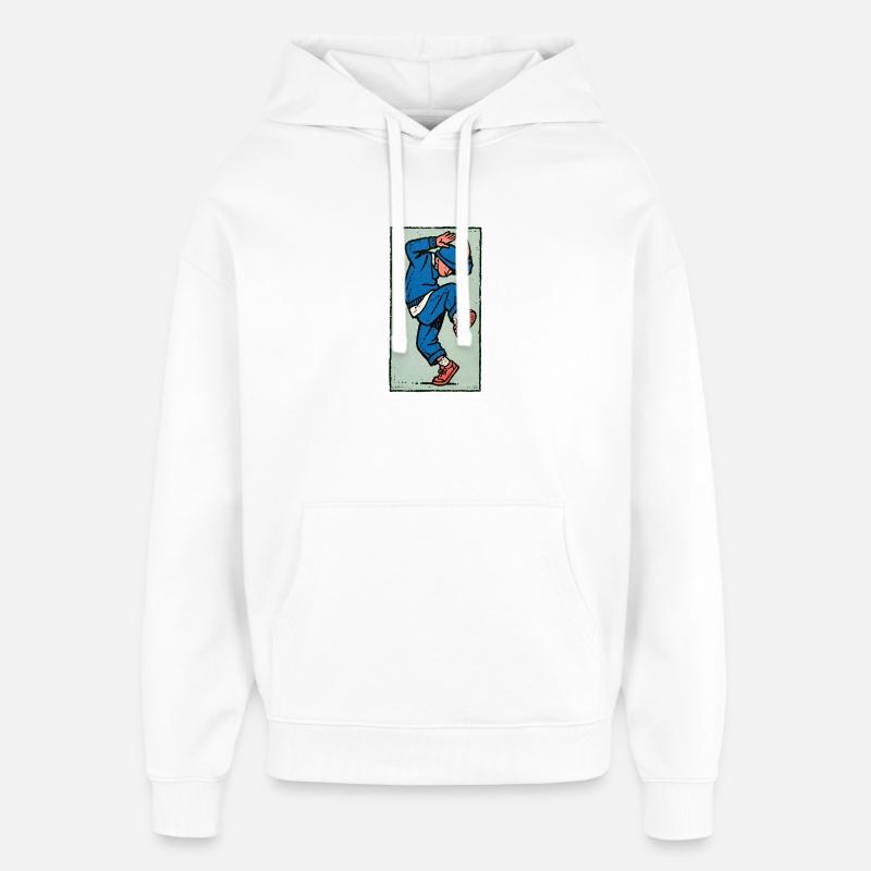 Danseur masculin #1 - Sweat à capuche unisexe Stanley/Stella Oversized - blanc