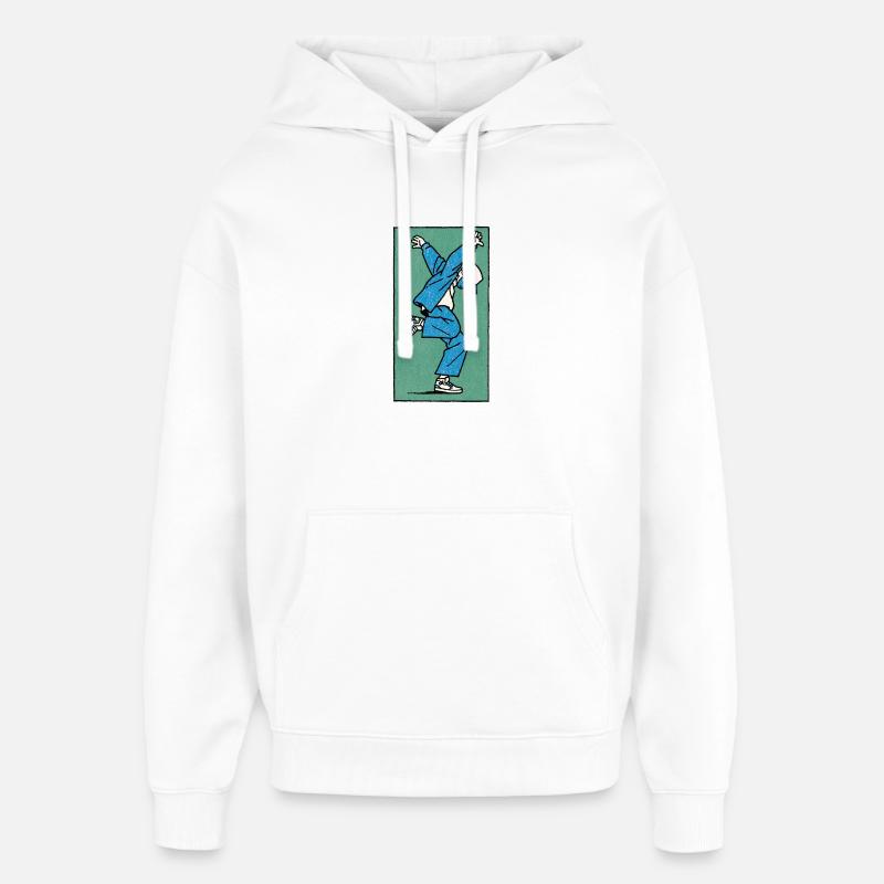Danseur masculin #5 - Sweat à capuche unisexe Stanley/Stella Oversized - blanc