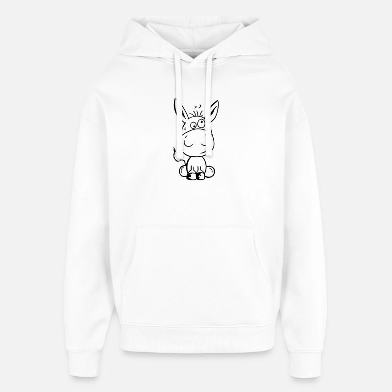 Eselchen Comic Tier - Tiere - Esel - Oversized Unisex Hoodie von Stanley/Stella - Weiß
