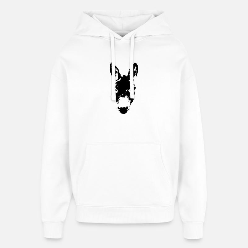 Âne - Sweat à capuche unisexe Stanley/Stella Oversized - blanc