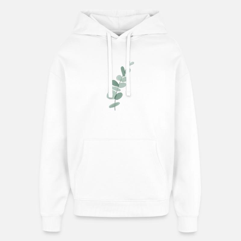 Eucalyptus - Sweat à capuche unisexe Stanley/Stella Oversized - blanc