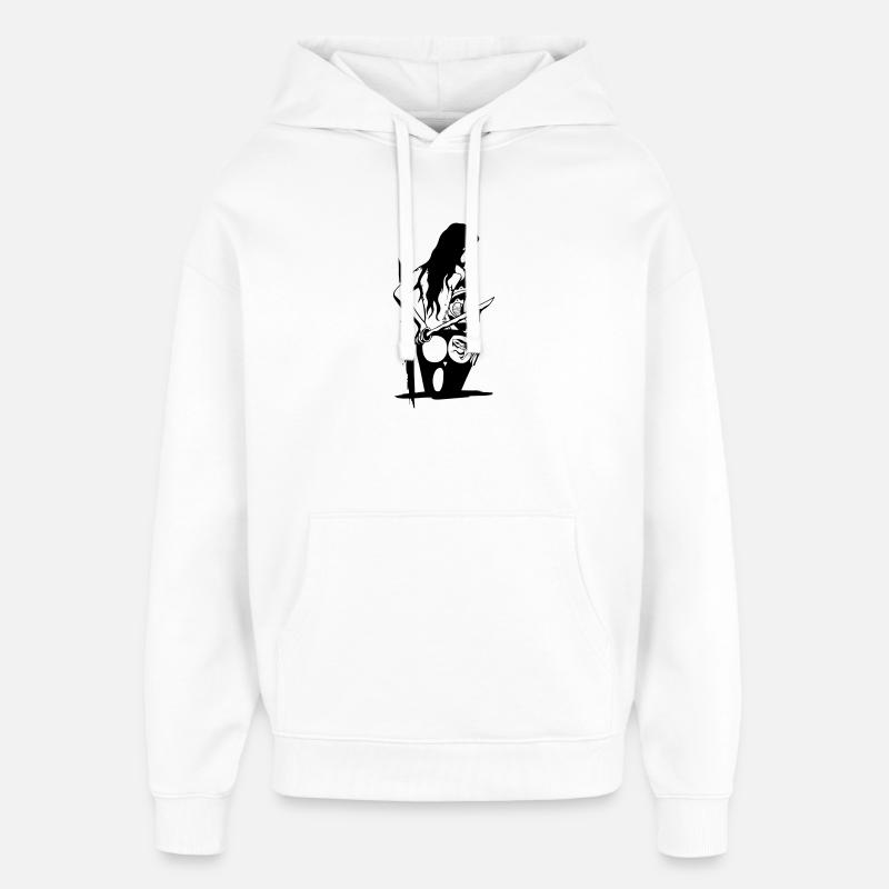 Ninja / Assassin - Sweat à capuche unisexe Stanley/Stella Oversized - blanc