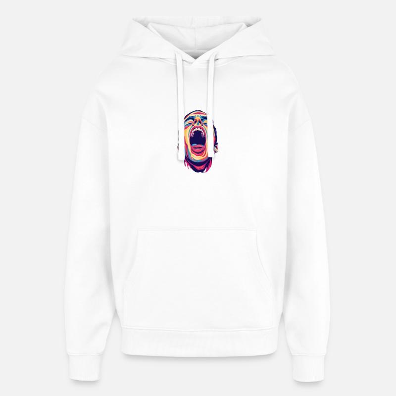 Hurlant - Sweat à capuche unisexe Stanley/Stella Oversized - blanc