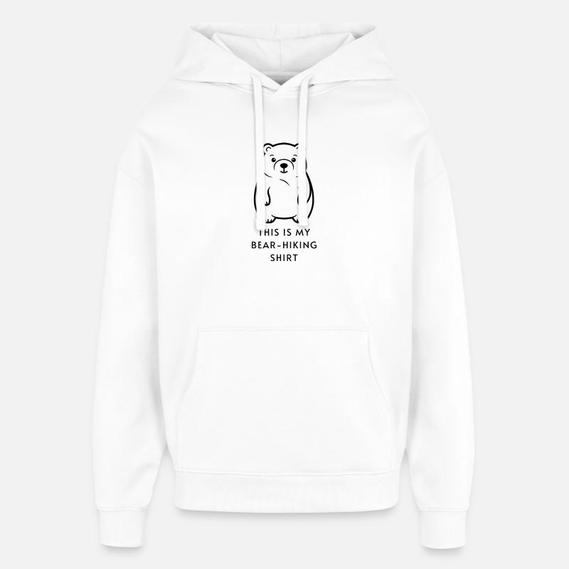 C’est ma chemise de randonnée d’ours - Sweat à capuche unisexe Stanley/Stella Oversized - blanc