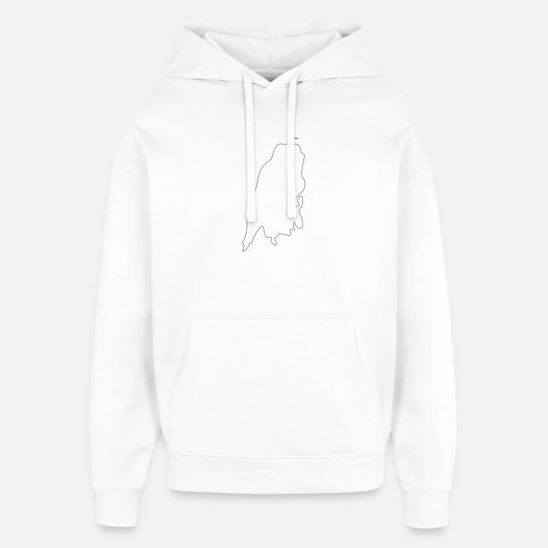 Lefkada - Oversized Unisex Hoodie von Stanley/Stella - Weiß