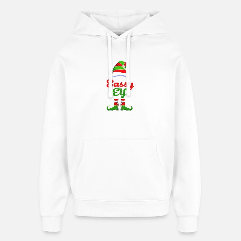 Elfe Elf Weihnachtsgeschenk Nervensäge - Oversized Unisex Hoodie von Stanley/Stella - Weiß