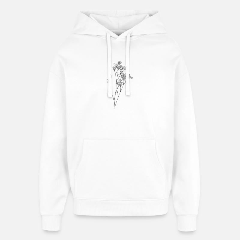 Haleine délicate de bébé - Sweat à capuche unisexe Stanley/Stella Oversized - blanc