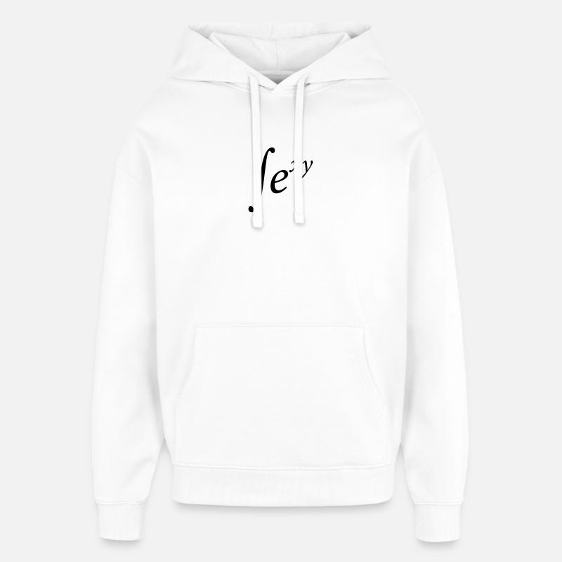 Math sexy - Sweat à capuche unisexe Stanley/Stella Oversized - blanc