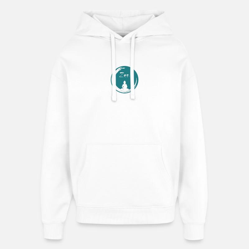 Bulle zen - Sweat à capuche unisexe Stanley/Stella Oversized - blanc