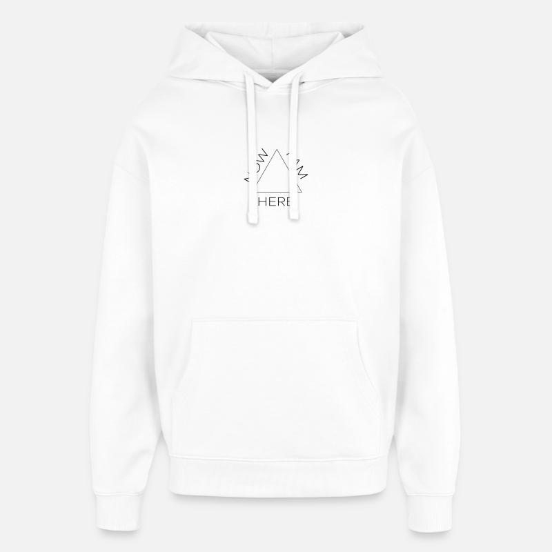 now i am here #2 - Oversized Unisex Hoodie von Stanley/Stella - Weiß