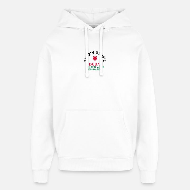 Dubaï - Sweat à capuche unisexe Stanley/Stella Oversized - blanc