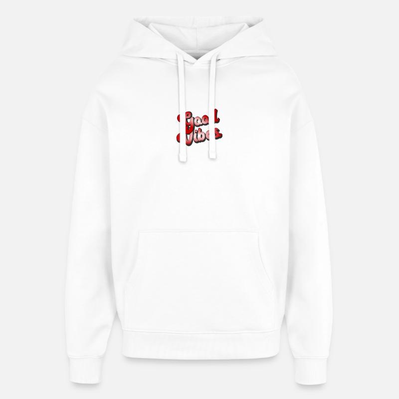 Good Vibes Style d’optique - Sweat à capuche unisexe Stanley/Stella Oversized - blanc