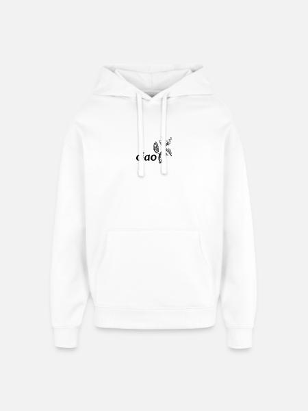 ciao kakao - Oversized Unisex Hoodie von Stanley/Stella - Weiß