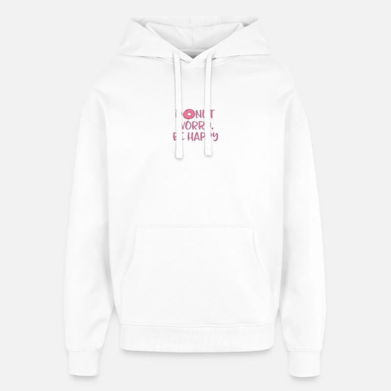 Donut worry - Sweat à capuche unisexe Stanley/Stella Oversized - blanc