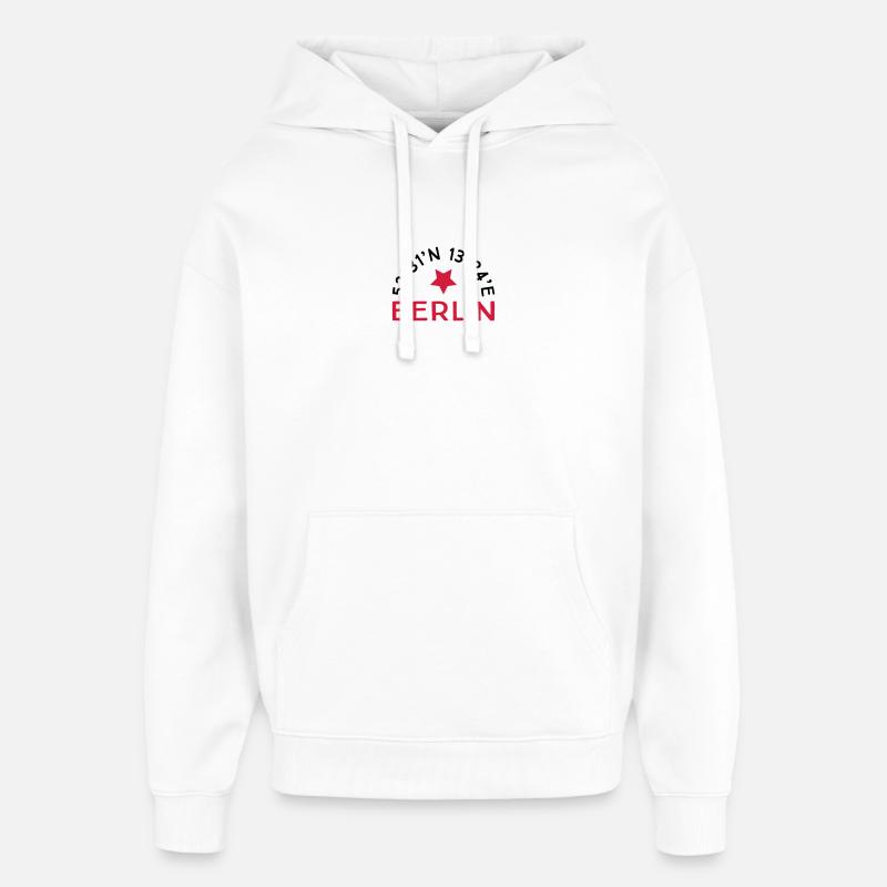 Berlin - Sweat à capuche unisexe Stanley/Stella Oversized - blanc