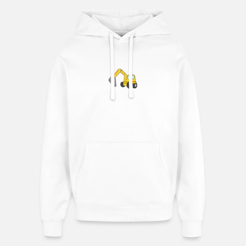 Excavatrice - Sweat à capuche unisexe Stanley/Stella Oversized - blanc