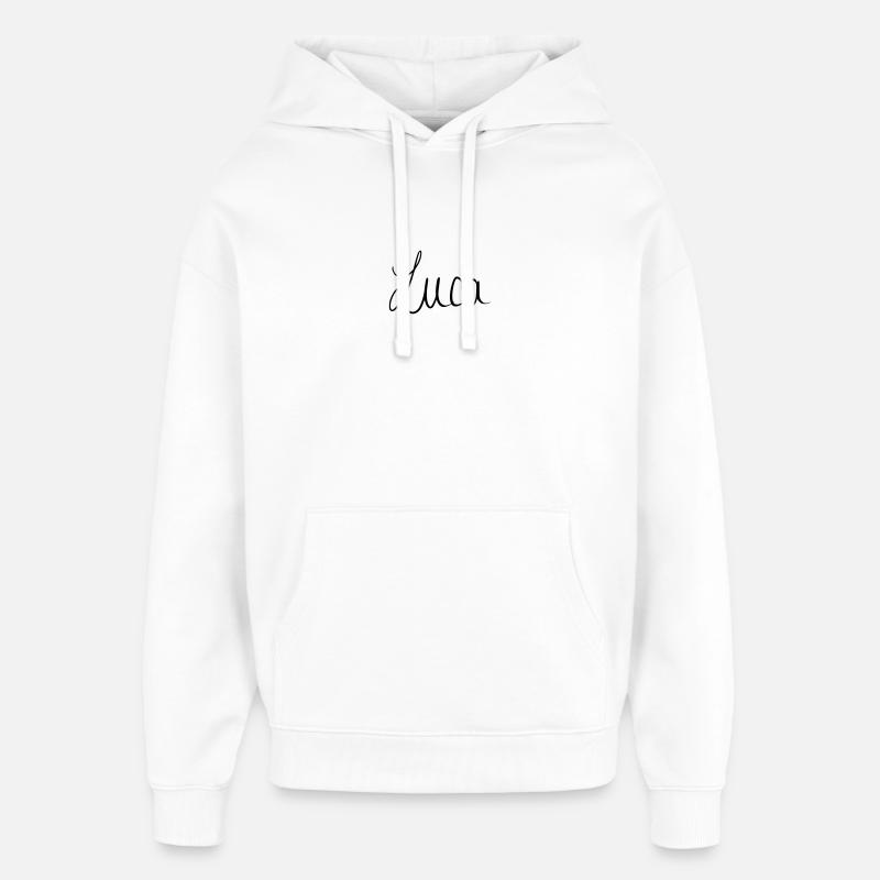 Luca - Sweat à capuche unisexe Stanley/Stella Oversized - blanc