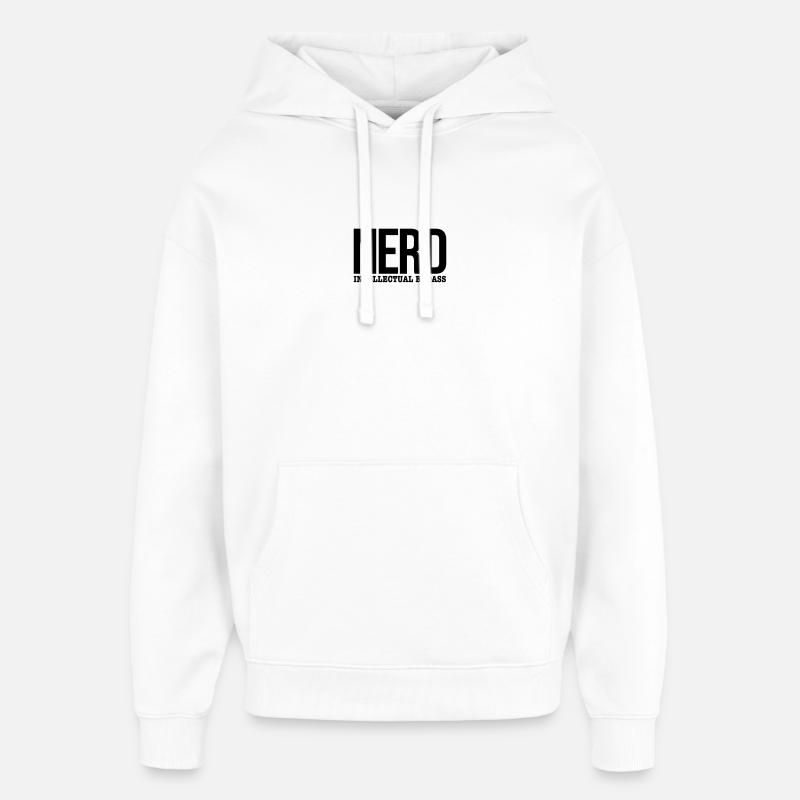 nerd - Sweat à capuche unisexe Stanley/Stella Oversized - blanc