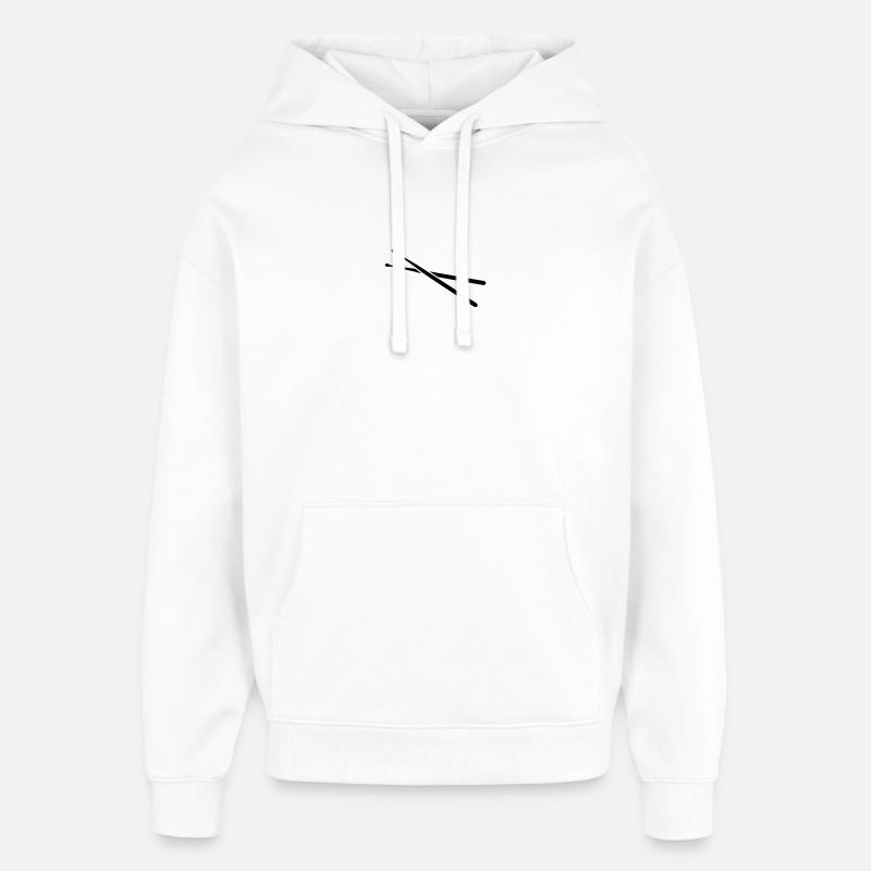 drums - Sweat à capuche unisexe Stanley/Stella Oversized - blanc