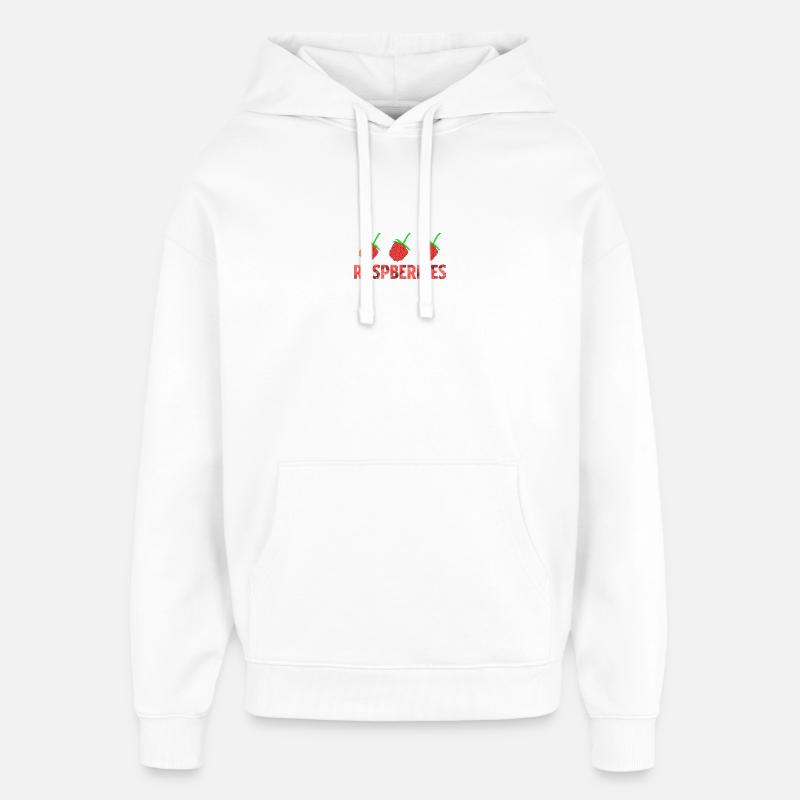 FRAMBOISES - Sweat à capuche unisexe Stanley/Stella Oversized - blanc