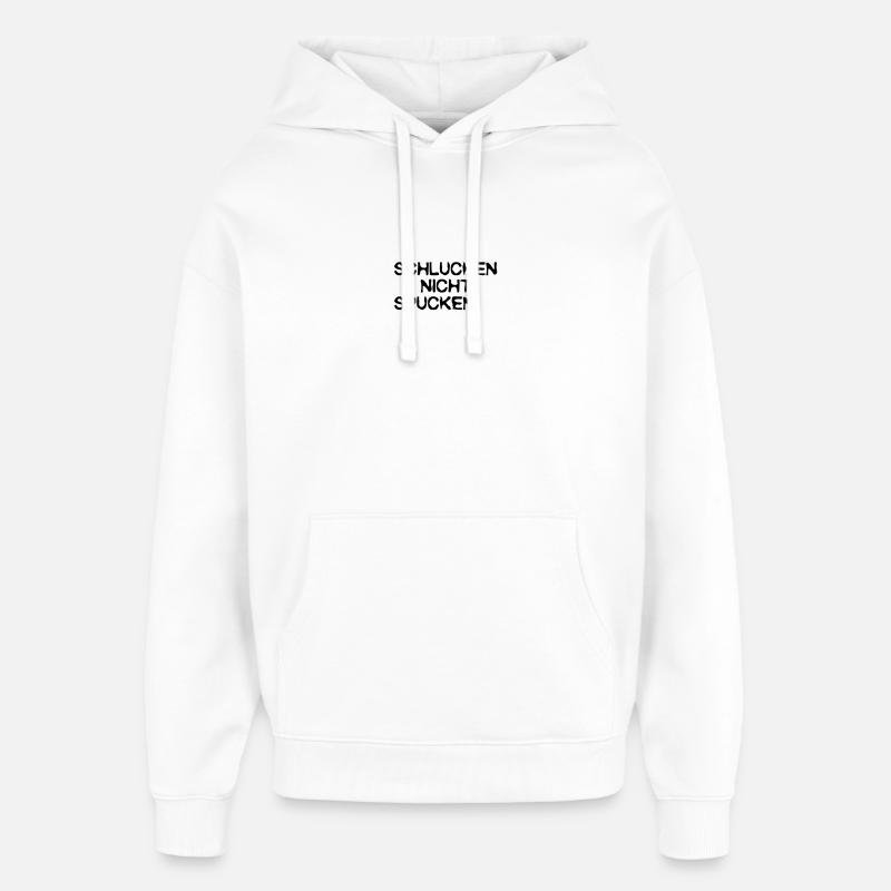 avaler ne pas cracher, - Sweat à capuche unisexe Stanley/Stella Oversized - blanc