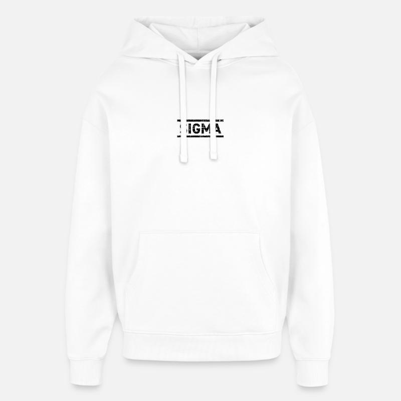 Sigma - Hættetrøje unisex Stanley/Stella Oversized - hvid