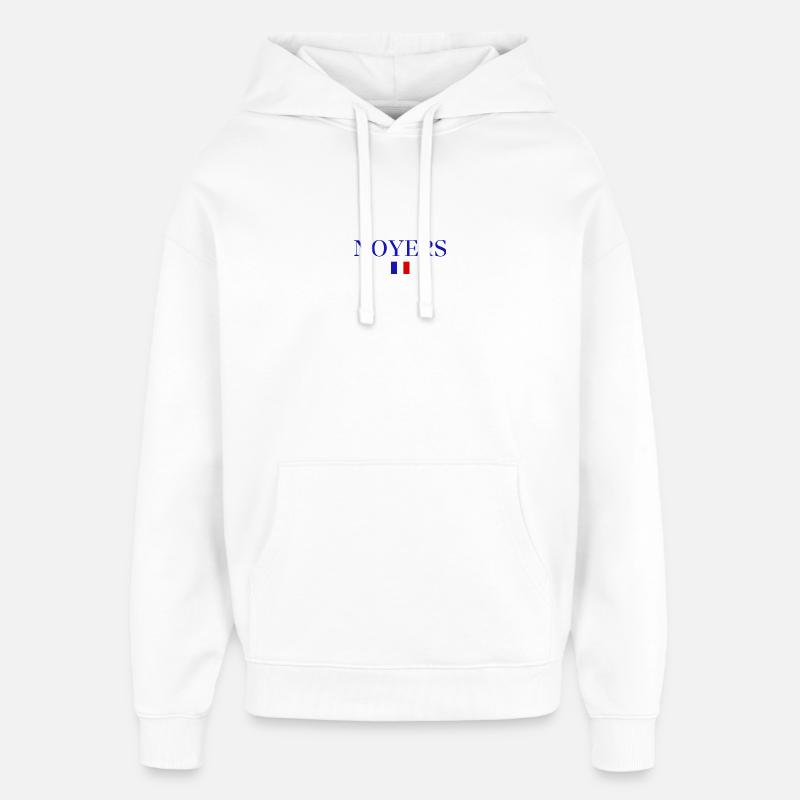 NOYERS-Conception du drapeau français - Sweat à capuche unisexe Stanley/Stella Oversized - blanc