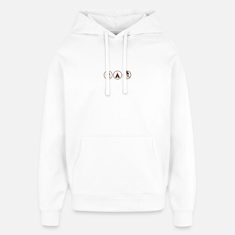 La saison des festivals - Sweat à capuche unisexe Stanley/Stella Oversized - blanc